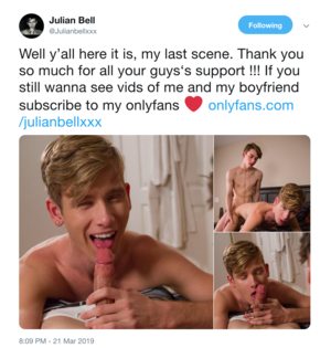 Bell Gay Porn - In Julian Bell's Final Gay Porn Scene, He Flip-Fucks Bareback With His  Real-Life Boyfriend Paxton Ward | STR8UPGAYPORN