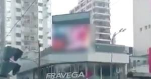 Buenos Aires - Giant advertising screen on busy street in Buenos Aires 'hacked' to show  hardcore porn - Mirror Online