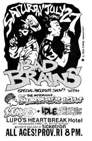 Bad Brains Porn - punkhardcoreflyers: Bad Brains, Murphy's Law.