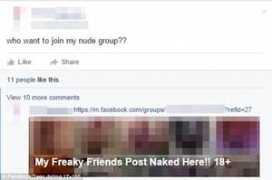 Naked Sexting Conversations - A user asked: 'Who wants to join my nude group?' Attached to