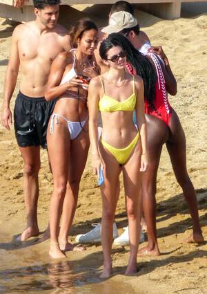 greek bare beach - Kendall Jenner Rocks a Bikini at the Beach in Greece With Friends | Life &  Style