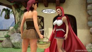 Hood Interracial - Red riding hood interracial porn comic parody in 3D