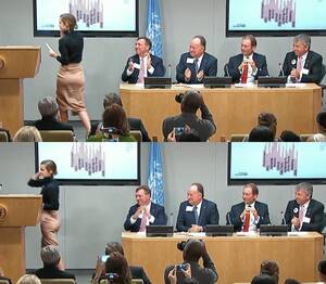 Emma Watson Anal Porn - Every guy checking out Emma Watson's butt at a UN meeting : r/pics