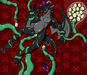 Female Dragon Tentacle Porn - Rule 34 - black dragon egg implantation egg laying impregnation inflation  oviposition pregnant rape scalie tentacle uterus x-ray | 677278