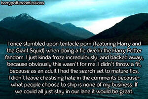 Harry Potter Tentacle Porn - harry potter confessions. â€” I once stumbled upon tentacle porn (featuring...