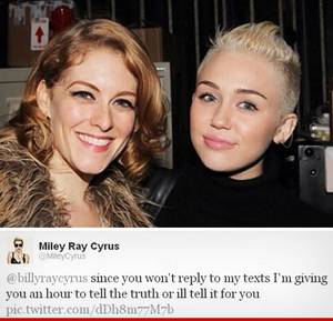 Billy Ray Cyrus Sex - Miley Cyrus THREATENS Her Father -- Tell The Truth, Or Else!!!