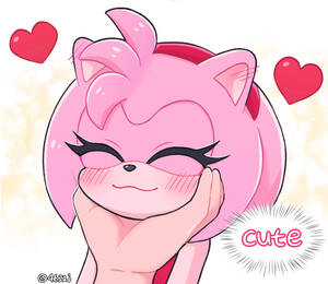 Amy Rose Porn Cum - 211508 - safe, artist:4622j, amy rose (sonic), hedgehog, human, mammal,  anthro, sega, sonic the hedgehog (series), ambiguous gender, artist name,  blushing, bottomwear, bust, caress, clothes, countershading, cute,  disembodied hand, dress, duo, ear