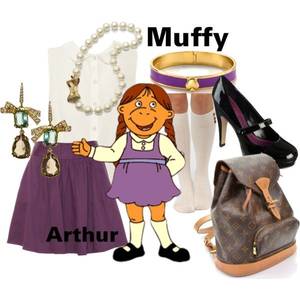 Arthur Muffy Francine Fuck - Muffy Crosswire - Arthur by lilyelizajane on Polyvore featuring Miso,  Closet, Urban Outfitters,