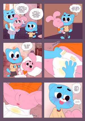 Gumball Porn Shadbase - The Diaper Change Porn comic, Rule 34 comic, Cartoon porn comic -  GOLDENCOMICS