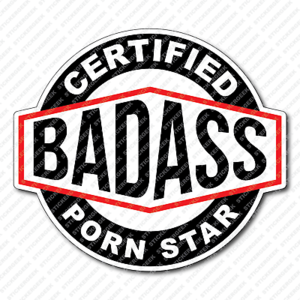 Funny Porn Labels - Certified Bad Ass PORN STAR Funny Laptop Tablet Phone Water Bottle Prank  Sticker | eBay