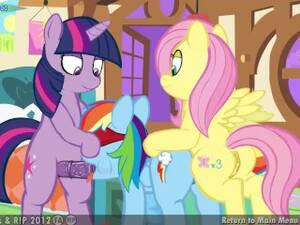 Furry Porn Rainbow Dash And Fluttershy - My Little Pony Twilight, Fluttershy, Rainbow Dash XXX Game - XAnimu.com