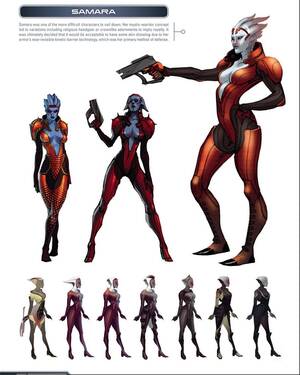 Mass Effect Asari Clone Porn - Concept Art: Samara (by Matt Rhodes) : r/masseffect