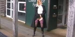 bbw sluts boots - BBW Slut Wife In Stockings And Leather Boots Flashing In Public -  Tnaflix.com