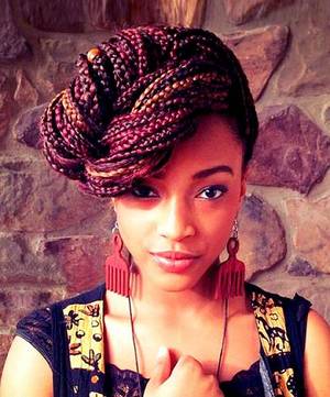 Cute Colorful Porn - cute colored african big box braids hairstyles