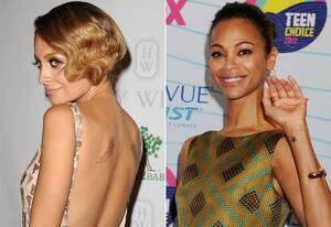 latina pussy zoe saldana - Latina Celebrity Tattoos | POPSUGAR Latina