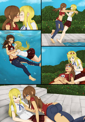 Lesbian Anime Porn Yuri True Love - Nerd vs Yuri Love Goddess True Love - 2/6 SFW â€” Weasyl