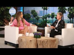 ellen show jennifer lopez upskirt - J.Lo and Ellen Play Never Have I Ever - YouTube