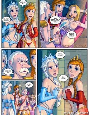 black cock cartoons elsa - Futanari Rapunzel fucks Elsa and Anna in the anus with a big cock (+porn  comics) - Hentai