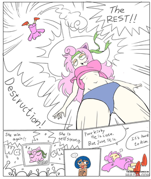 Jigglypuff Porn - Kirby vs Jigglypuff (somewhat colorized. . .) porn comic - the best cartoon  porn comics, Rule 34 | MULT34