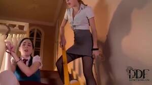 lesbian schoolgirl punished - Mean Femdom Lesbian Punishing Schoolgirl : XXXBunker.com Porn Tube