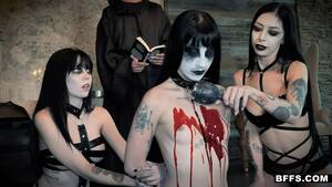 Goth Group - Satanist Goth Teens Sacrifice Pussies to Juan's Big Dick BFFs