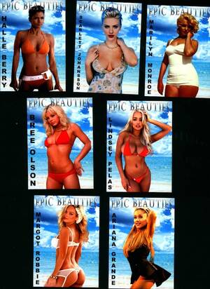 Britney Spears Halle Berry Porn - Epic Beauties 20 Card Set 1/500 Danica Patrick Kate Upton - Etsy Australia