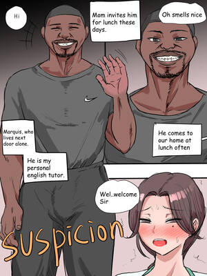 Black Man Cartoon Porn Comic - Black man slams his BBC deep in mom's shaved pussy - milf comics - 37 Pics  | Hentai City