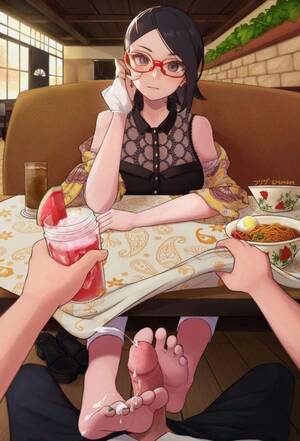 footjob restaurant - Rule34 - If it exists, there is porn of it / sarada uchiha / 7669792