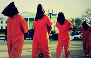 Communist Torture Porn - Witness Against Torture protesters march in front of the White House.  Elvert Barnes/Flickr