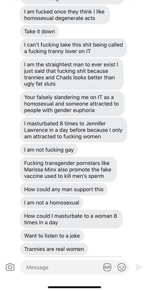 jennifer lawrence tranny - Well someone is trying WAAAY too hard to cover their tracks. (49 messages  later) : r/IncelTear