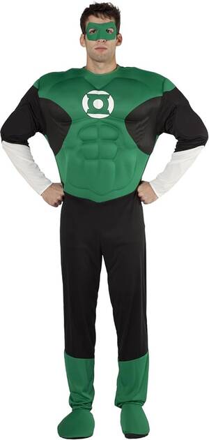 Green Lantern Cosplay Porn - Amazon.com: Green Lantern Deluxe Costume, Green, X-Large : Clothing, Shoes  & Jewelry