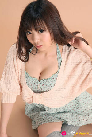 cute boobs japan - Mayuka Kuroda Asian in long socks and cute dress has big boobs