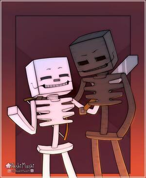 Minecraft Skeleton Porn Sex - yo... they're just boning around !ðŸ˜Œ : r/Minecraft