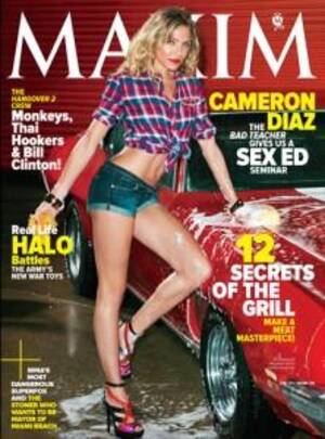 Cameron Diaz Porn Magazine - Cameron Diaz Covers 'Maxim' As a Sexy Teacher: \