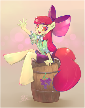 Mlp Human Apple Bloom Porn - Applebloom by liea on DeviantArt