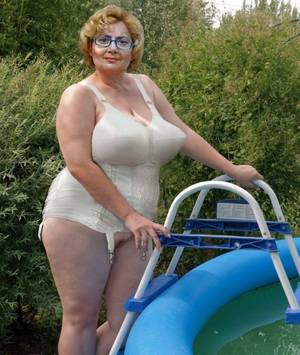 fat mature granny corset - 