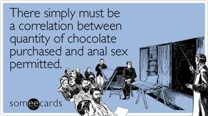 funny valentines cartoons porn - Funny Valentine's Day Ecard: There simply must be a correlation between  quantity of chocolate purchased