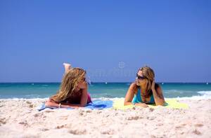 european beach girls voyeur - Pretty Women on Sunny Beach Stock Image - Image of europe, playing: 2966731