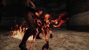 Atronach Porn - Skyrim Female monster Flame Atronach porn