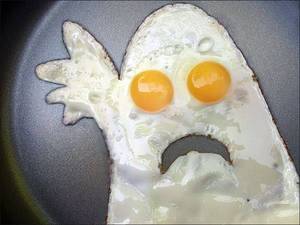 Funny Ghost Porn - I love the creativity here! Who would have thought eggs could look like  ghosts! Creative ArtFood PornFood ...