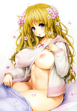 Anime Hot Solo Blonde Porn - Gelbooru- Image View - absurdres areolae blonde hair blue eyes blush  breasts highres ishikei large breasts long hair navel nipples no bra no  panties open ...