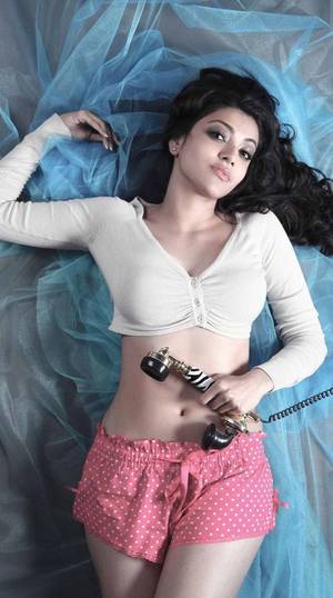 beautiful desi indian actress sex nude - Kajalagarwal ( Indian Actress ) - Sexy Tops N Tiny Dotted Pink Shorts -  Navel Show.