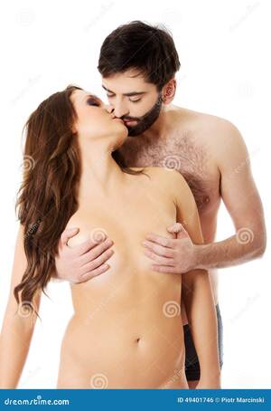 Man Touching Woman Boobs - Heterosexual Couple Kissing. Stock Photo - Image of adult, passion: 49401746