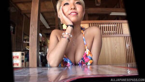 asian blonde hair - Short-haired blonde from Asian getting more than just a u... | Any Porn