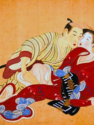 Japanese Madonna Porn - Erotic Art Red Hot Love Japanese Shunga\