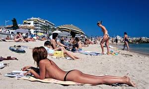 beach topless sunbathing videos - Is the decline in topless sunbathing a backward step for feminism? | AgnÃ¨s  Poirier and Zoe Margolis | The Guardian