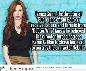 Karen Gillan Porn Caption - It's Karen Gillan. Second, she DID shave her head. Google it.