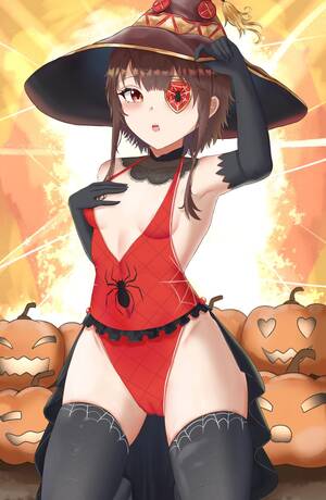 Anime Porn Halloween - Megu wearing her Halloween costume (By Superbanango) [KonoSuba] free hentai  porno, xxx comics, rule34 nude art at HentaiLib.net