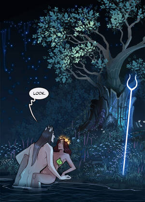 Hades Porn - Linda Luksic Sejic/Sigeel on Tumblr: the most beautiful porn panel I ever  did. Hades is distracted by a huge tree she grew out of a petrified stump  as they were...