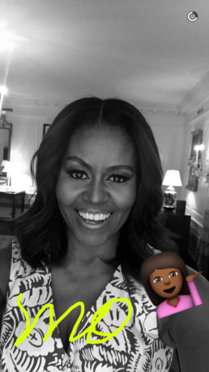 2016 Michelle Obama - Michelle Obama Joins Snapchat â€“ StyleCaster